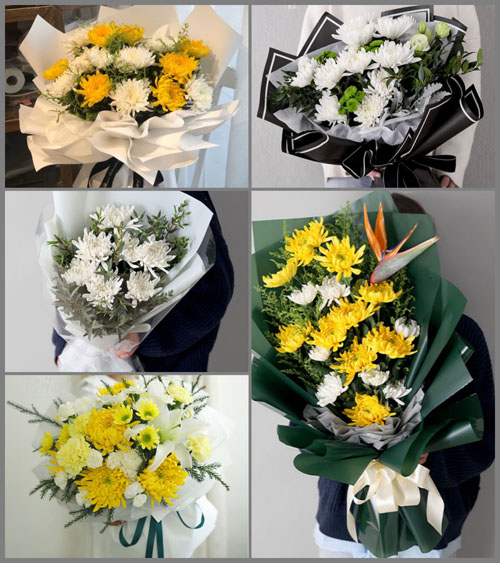山西太原古交市嘉乐泉乡盘道村白事花束代送